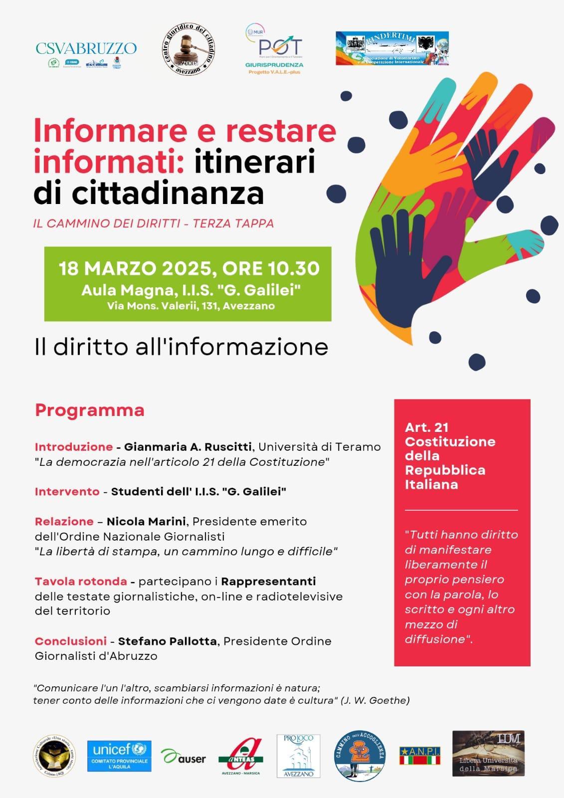 informare e restare informati | avezzano