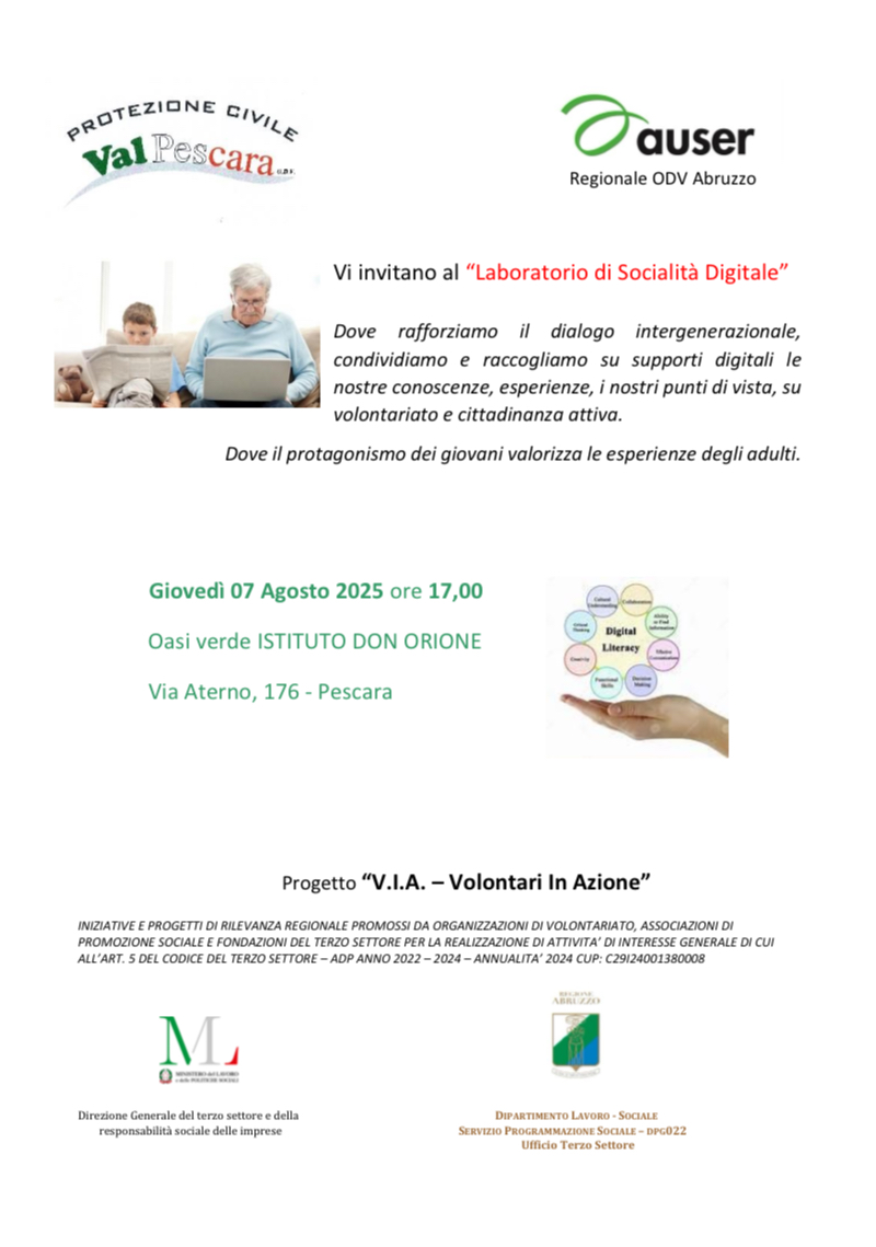 laboratorio socialità digitale locandina